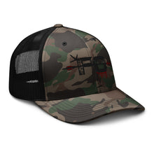 Load image into Gallery viewer, FO--Black Camouflage trucker hat