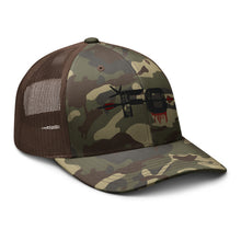 Load image into Gallery viewer, FO--Black Camouflage trucker hat