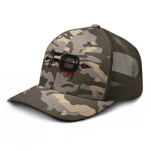 Load image into Gallery viewer, FO--Black Camouflage trucker hat