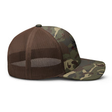 Load image into Gallery viewer, FO--Black Camouflage trucker hat
