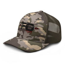 Load image into Gallery viewer, FO--Black Camouflage trucker hat
