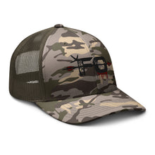 Load image into Gallery viewer, FO--Black Camouflage trucker hat
