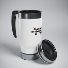 Load image into Gallery viewer, FO-Logo Stainless Steel Travel Mug with Handle, 14oz
