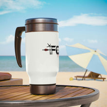 Load image into Gallery viewer, FO-Logo Stainless Steel Travel Mug with Handle, 14oz

